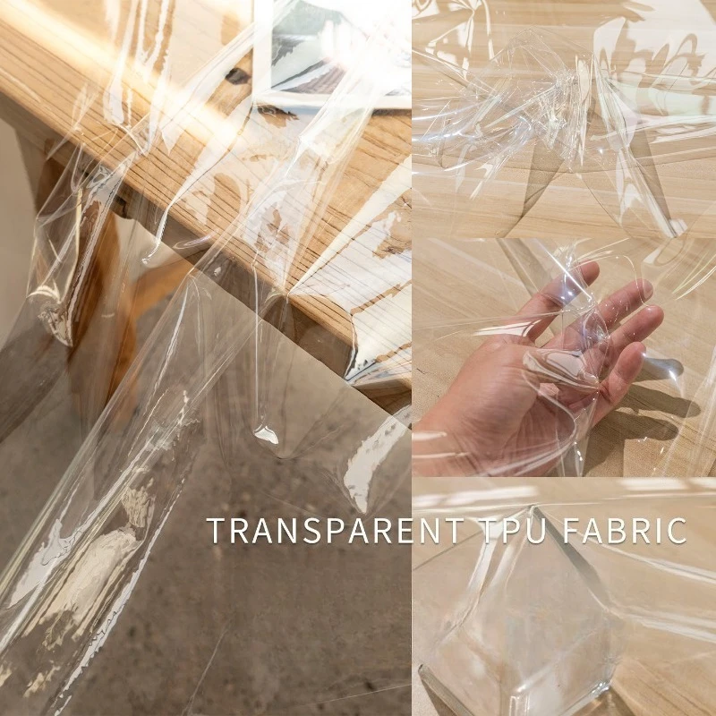 Flexible Tpu Film - Transparent TPU Fabric 0.1/0.2/0.3/0.4mm Waterproof Clear