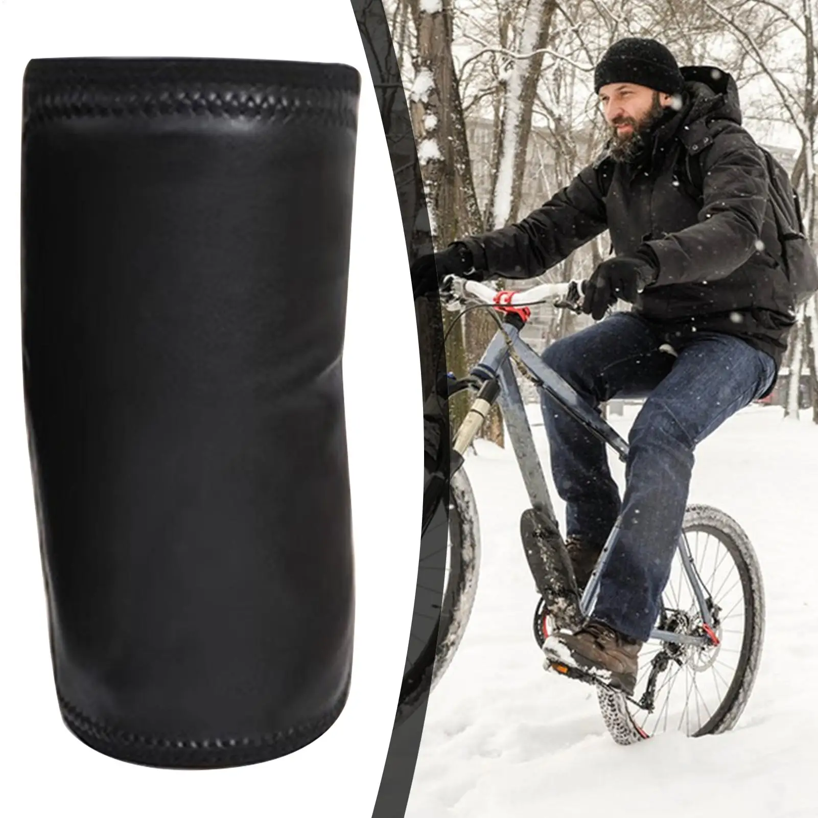 Cycling Knee Warmers Leg Thermal Sleeve Running Knee Warmers For Cycling Motorcycle Bike Winter Sports Daily Commuting Camping view 4