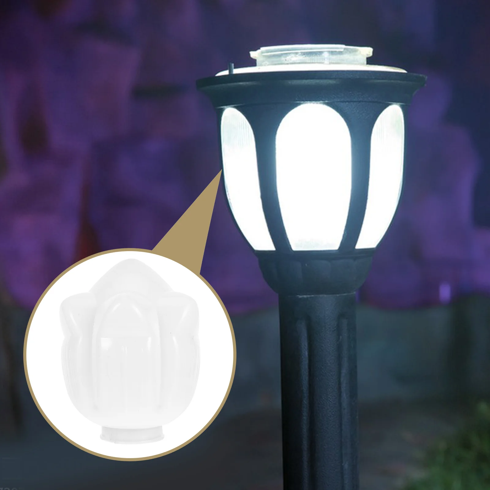 

1pc Weatherproof Acrylic Outdoor Lamp Cover Flower Lampshade Modern Decorative Light Shade For Garden Patio Street
