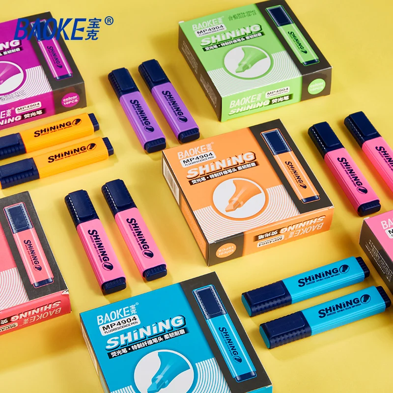 BAOKE MP4904 Highlighter Marker Pen 6 Colors