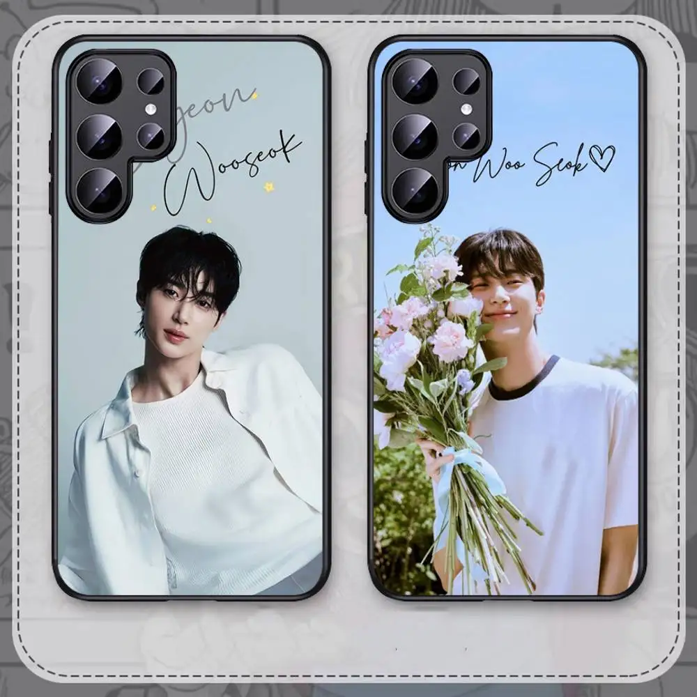 Byeon Woo Seok Phone Case For Samsung S 24 fe 25 Ultra plus 20 lite 21 30 22 23 24 22 Ultra 5G Fundas