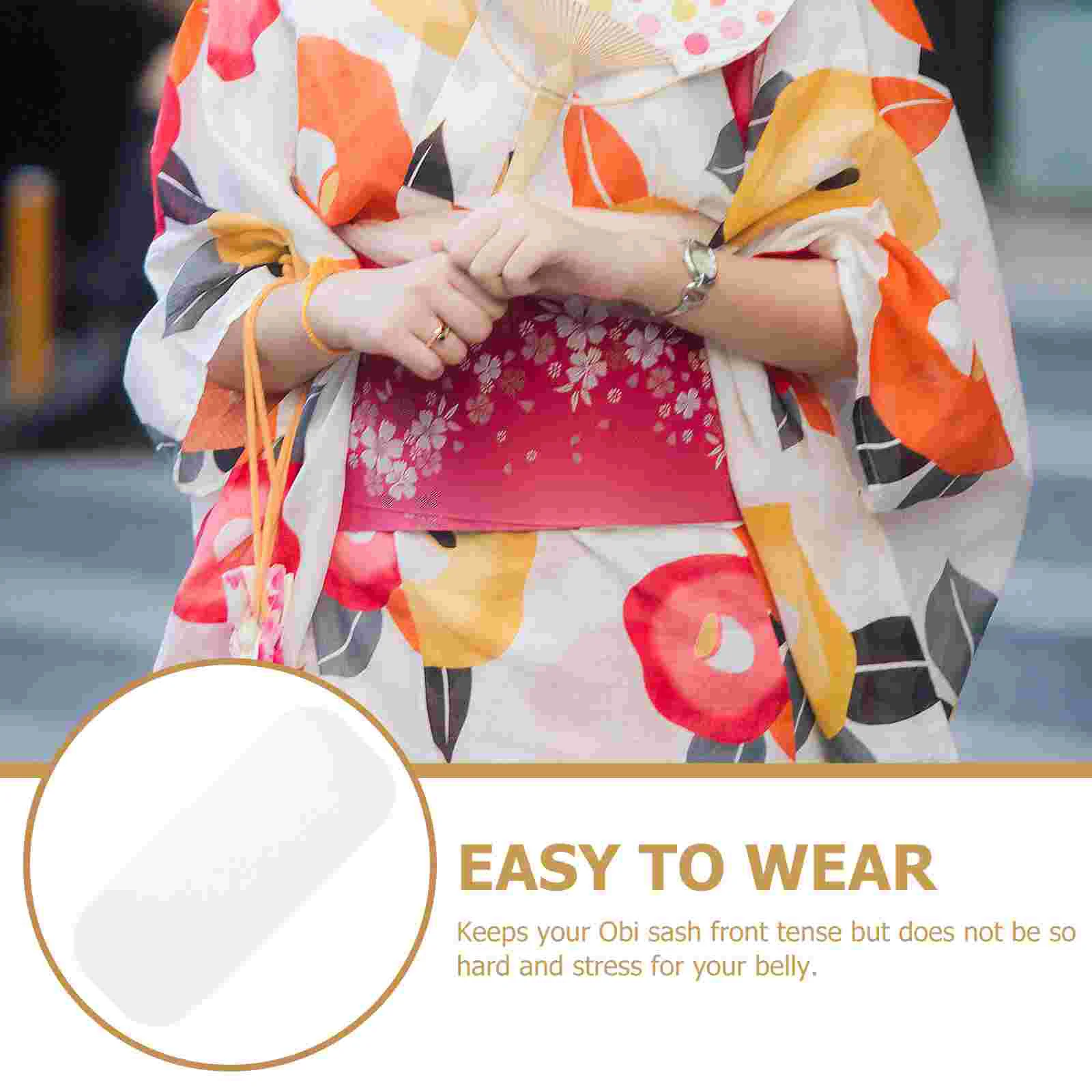 Cinturón Kimono Koshihimo, envoltura de cintura, placa Obi Ita, accesorio Blanco japonés Erishin