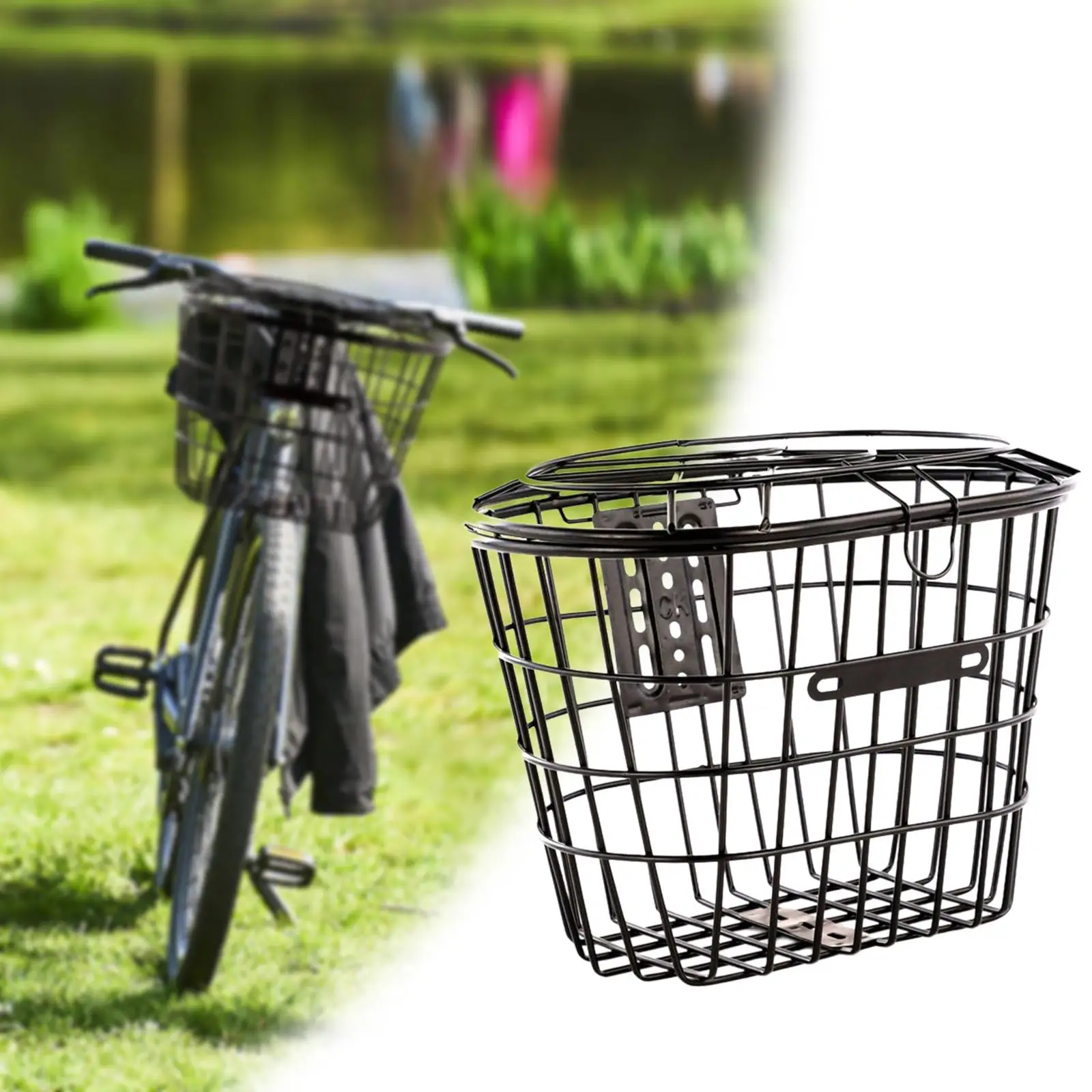 

Bicycle Front Basket, Handlebar Basket for Folding Bikes, Shopping Camping