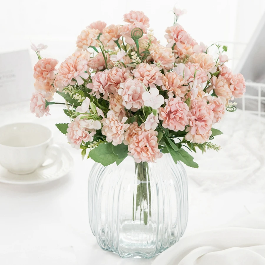 1pc/3pcs seide Hortensien Künstliche Blumen Hause vase tisch DIY Festival party Kranz Zubehör Hochzeit Brautstrauß dekoration