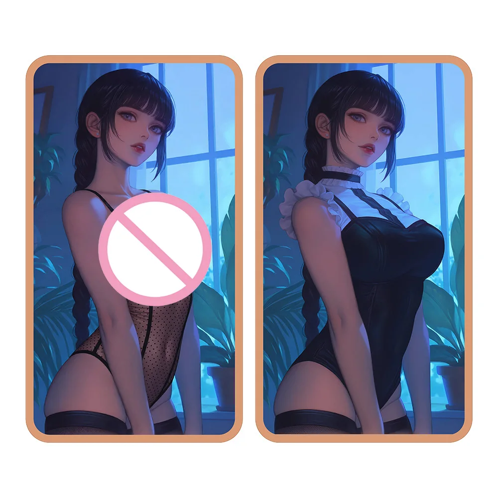 1 Oz .999 Fine Copper Bar Dark Maid Anime Girl Fantasy Portrait Art Pure Copper Bullion Bar Collection Gifts for Anime Lovers