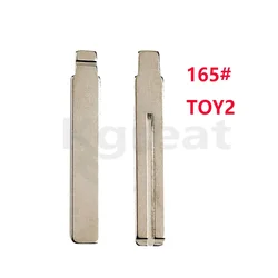 10 pz 165 # KD Car Key Blade TOY2 Smart Remote Uncut Car Key Blades Uncut Flip Blank Car Key Blank per Toyota Lexus BYD