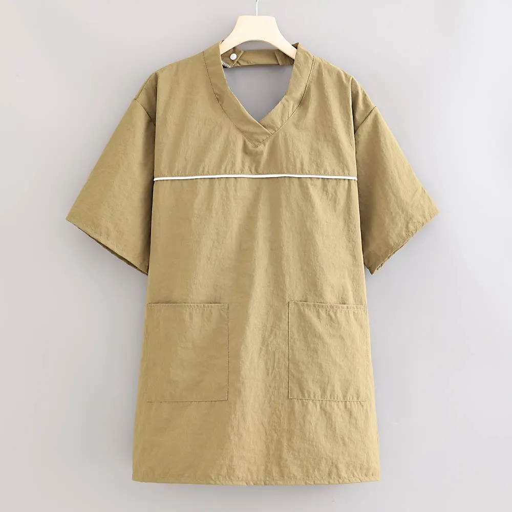 Summer Waterproof Apron Short Sleeve Smock Pet Grooming Clothing Anti Hair Anti-static Work Clothes Hair Salon Barber Uniforms