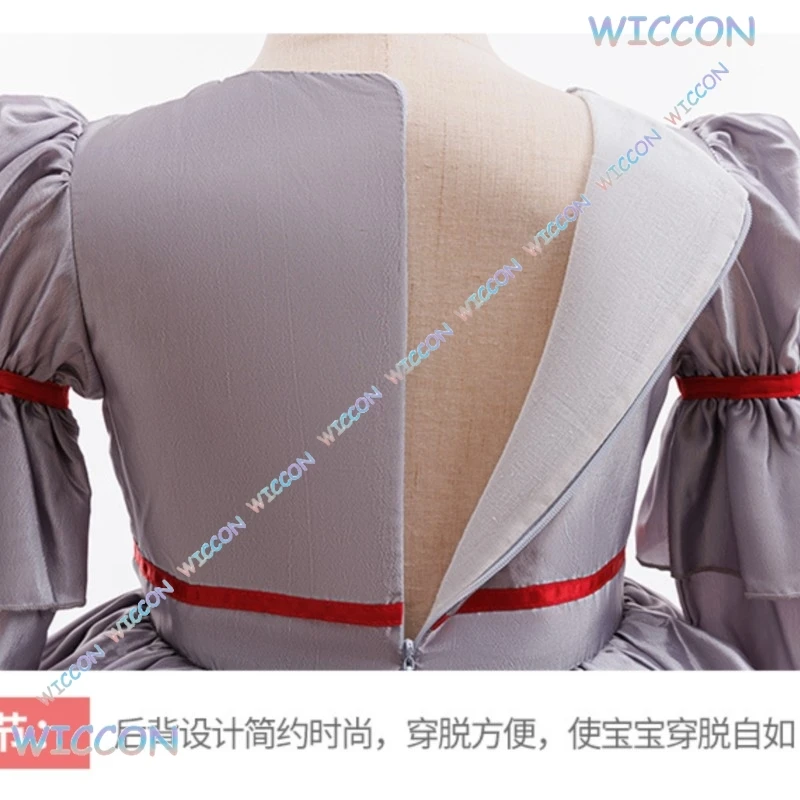 KospLAY Pennywise تأثيري هالوين فيلم المهرج تأثيري فستان زي Genderswap الرعب فستان مخيف حتى كرنفال حفلة الاطفال Outfi #6