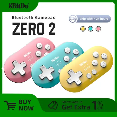 8Bitdo Zero 2 mini Bluetooth handle wireless Android mobile PC Nintendo NS Switch Lite game gamepad console steam TV tablet iPad