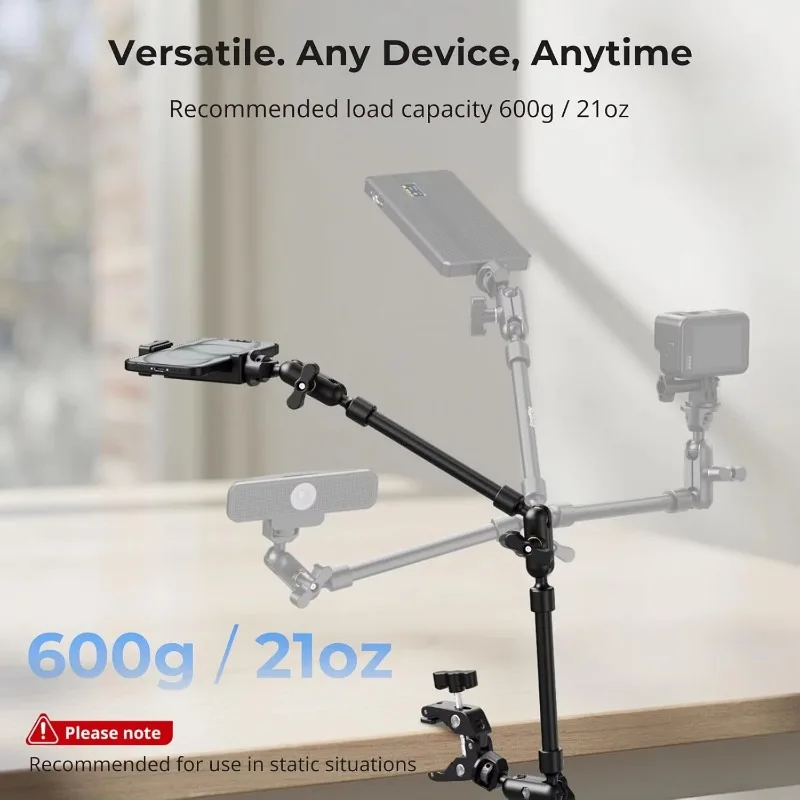 Flexible Articulated Friction Magic Arm Clamp Desktop Mount for 22