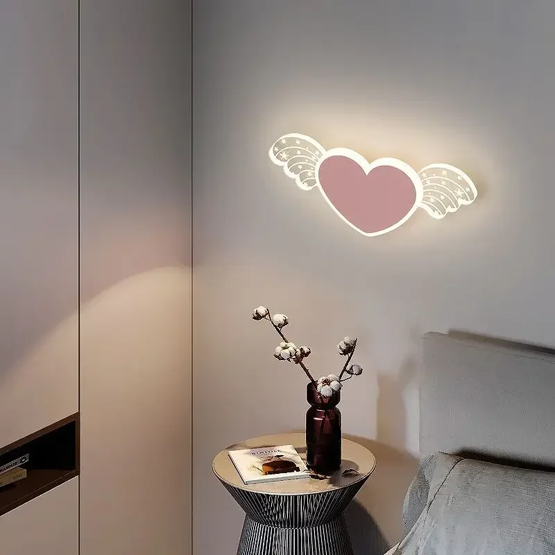 Picture 3: Children's Bedroom Wall Lamp Bedside Acrylic Boys and Girls Bedroom Decorative Wall Lamp Cartoon Decorative Wall Lamp gift light