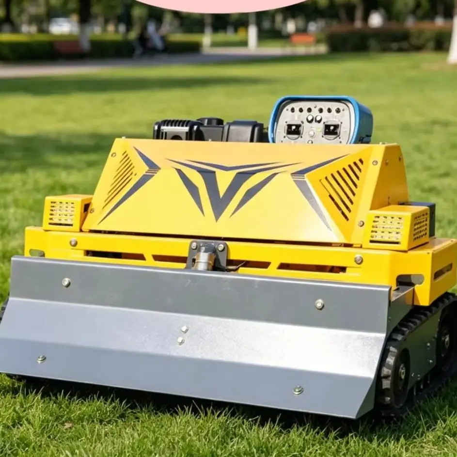 

Новая индивидуальная гусеничная газонокосилка с дистанционным управлением для всех типов местности, робот-косилка для ухода за садом и газоном на откосах