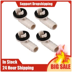 4X Air Conditioner Ac Drain Hose Connector Elbow Fitting With Rubber Ring (15Mm)