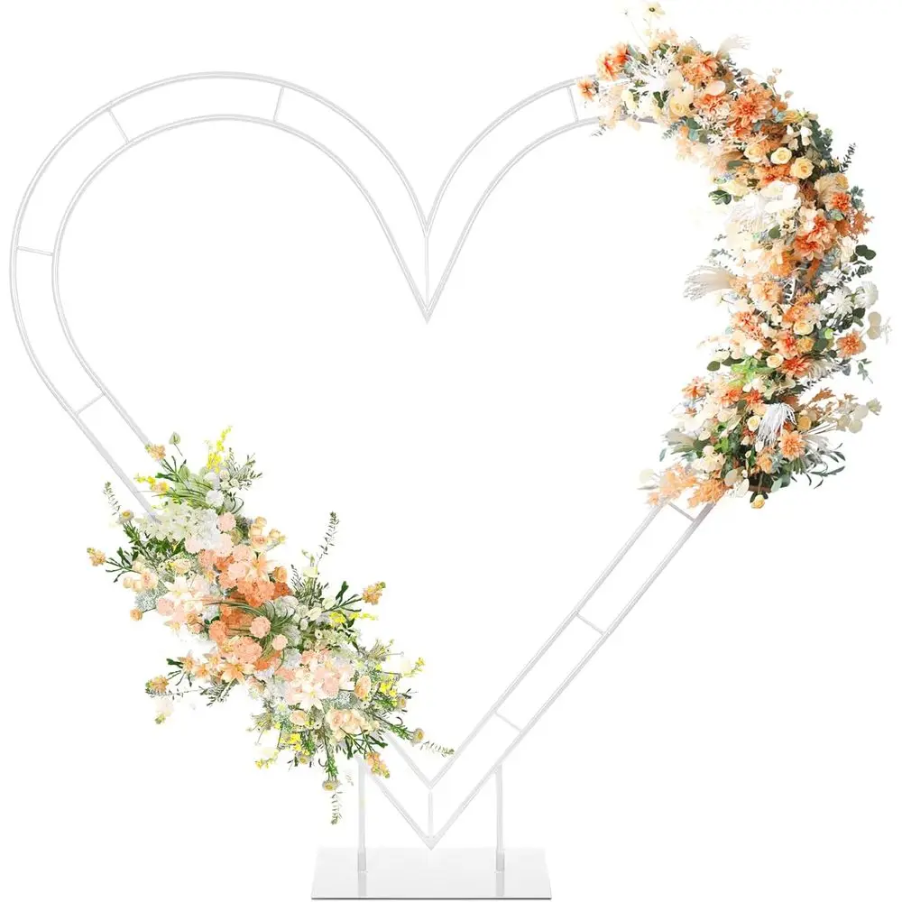 

Подставка для арки в форме сердца, двойная подставка для воздушных шаров в форме сердца, свадебная арка для церемонии предложений, День святого Валентина, день рождения, детский душ