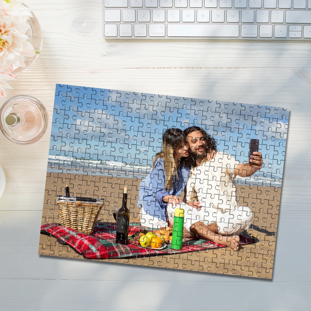 35/300/500/1040 Uds. Rompecabezas de fotos personalizado regalo único para papá mamá Día de la madre