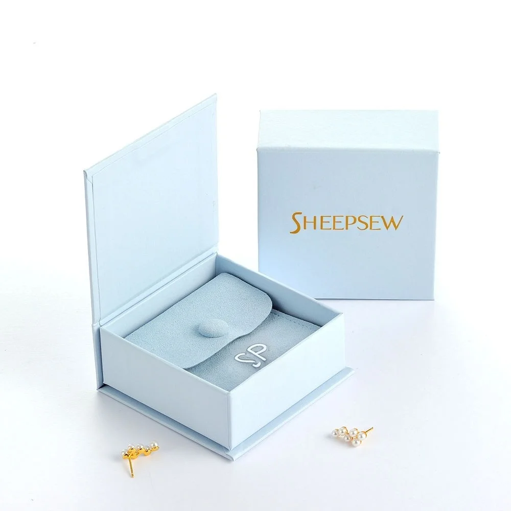 

SHEEPSEW магнит на заказ, бумажные картонные серьги, ожерелье, кольцо, упаковка, подарочная шкатулка для драгоценностей