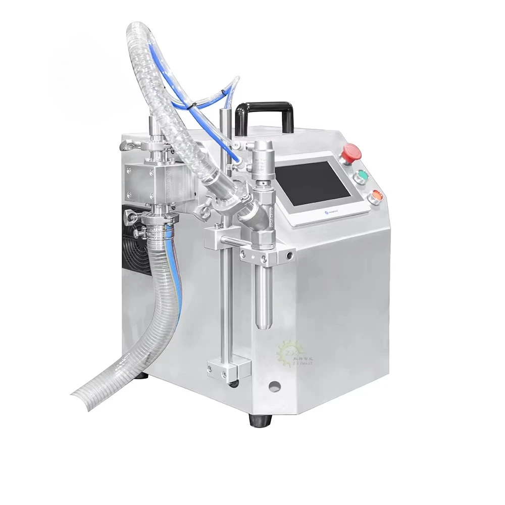ZXSMART Pneumatic Bottle Sauce Cosmetic Cream Piston Filler Manual Peanut Butter Tomato Automatic Liquid Paste Filling Machine