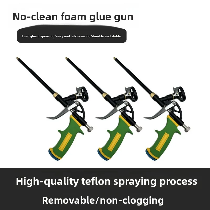 

Пистолет для пены с двойным подшипником, не требующий очистки, цельнометаллический, для пенополистирола, для герметика, съемный