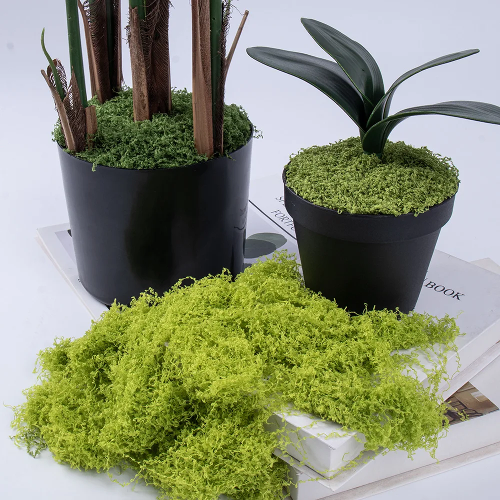 

30/50/100g Artificial Green Plants Polyester Moss Grass Home Living Room Garden Decoration Mini Landscape Fake Flower DIY Crafts