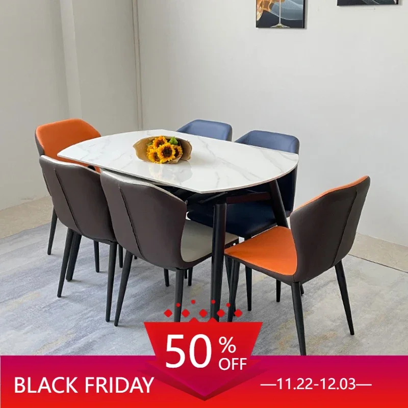 

Nordic Extendable Dining Tables Side Kitchen Modern Round Dining Tables Coffee Living Room Tavolo Pranzo Home Furniture SR50DT