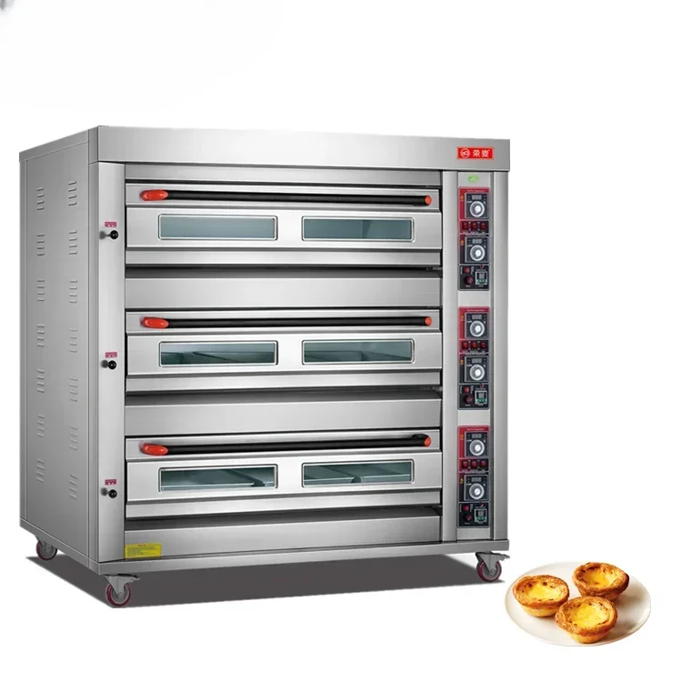 

For Industrial Oven Sale,4 Deck Large Restaurant Commercial Triple Layers 3 or 4 Deck 16 Trays Oven Gas 12 Tray Gas Bread Oven