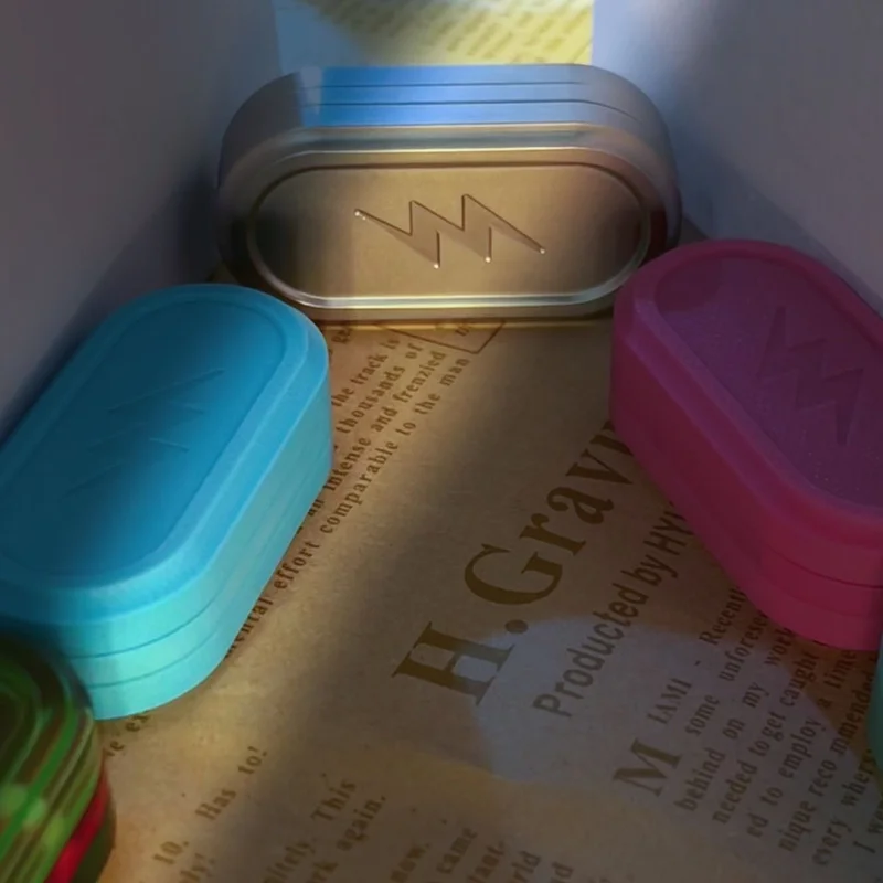 Authentique Zeus magnétique EDC alliage de titane trois couches Push Coin soulagement du Stress jouet Fidget Spinner