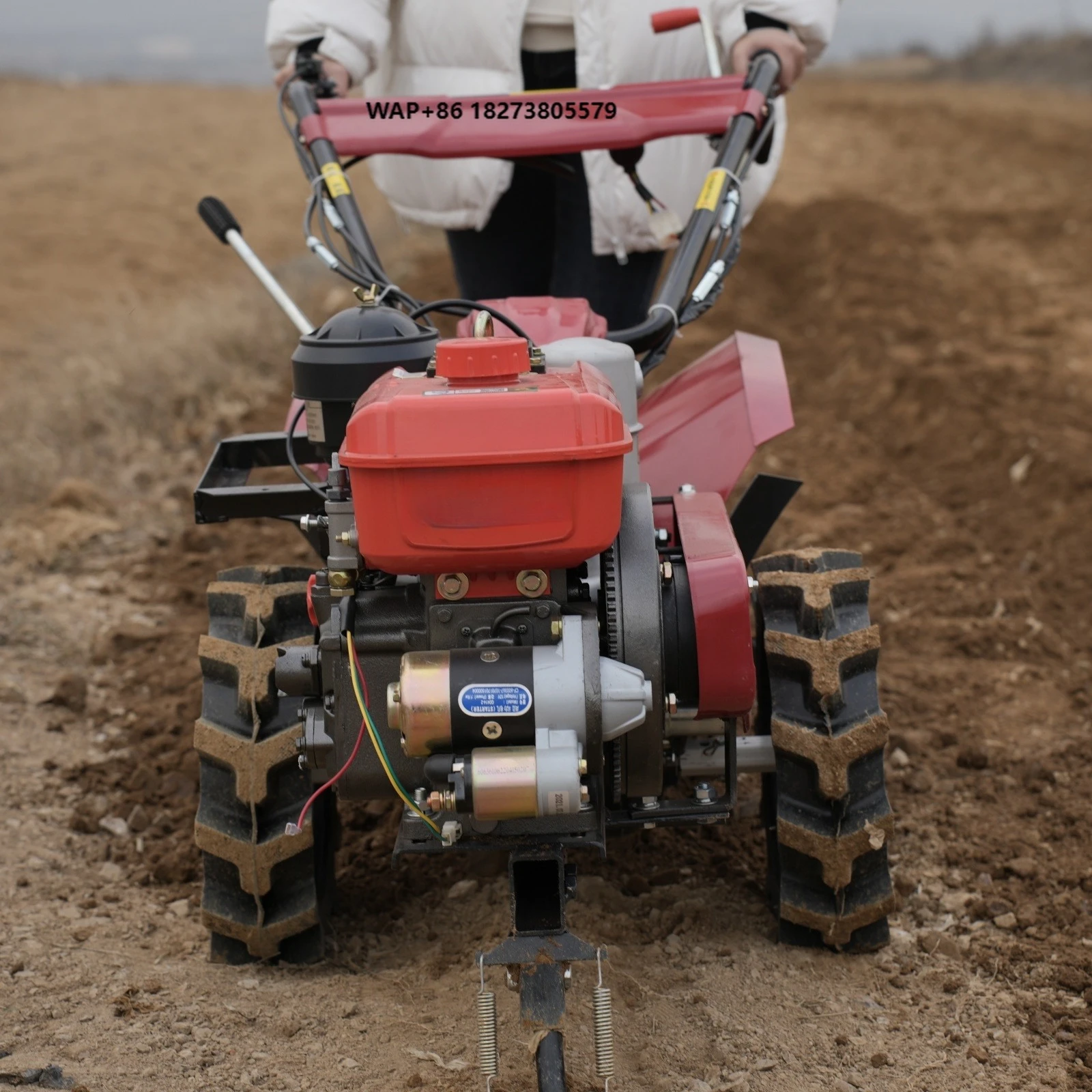 8HP 180 Water-cooled Tiller with High Productivity for Farming and Ploughing for Ginger Planting