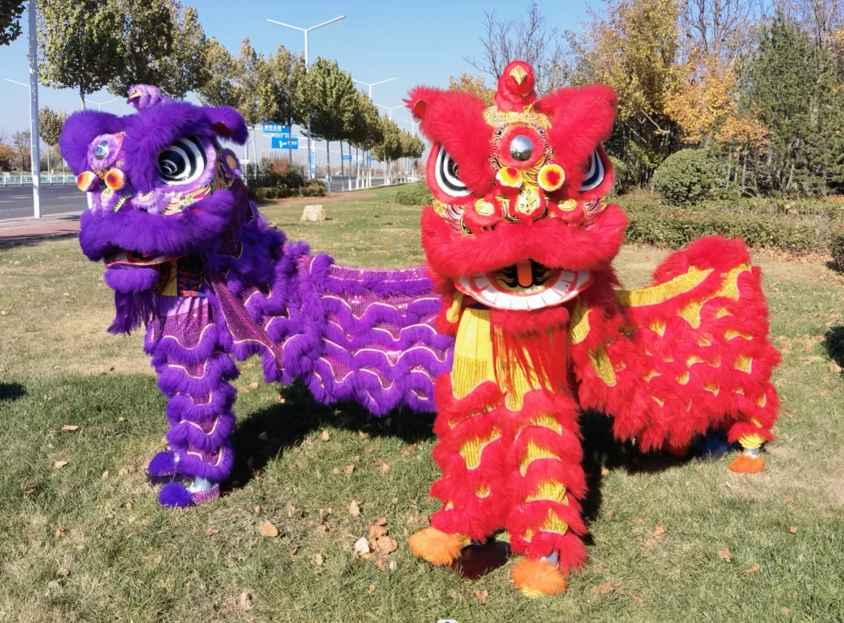 Lion Awakening Southern Lion Lion Dance Props, Wool Dragon Lantern, Wool Southern