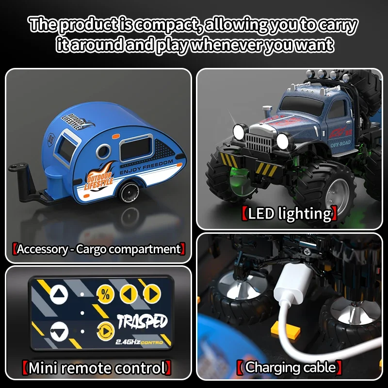 

Мини-сплав, радиоуправляемый автомобиль с дистанционным управлением, внедорожный автомобиль с короткой карточкой, противоударный, небьющийся электромобиль, подарок для мальчика, настольная игрушка