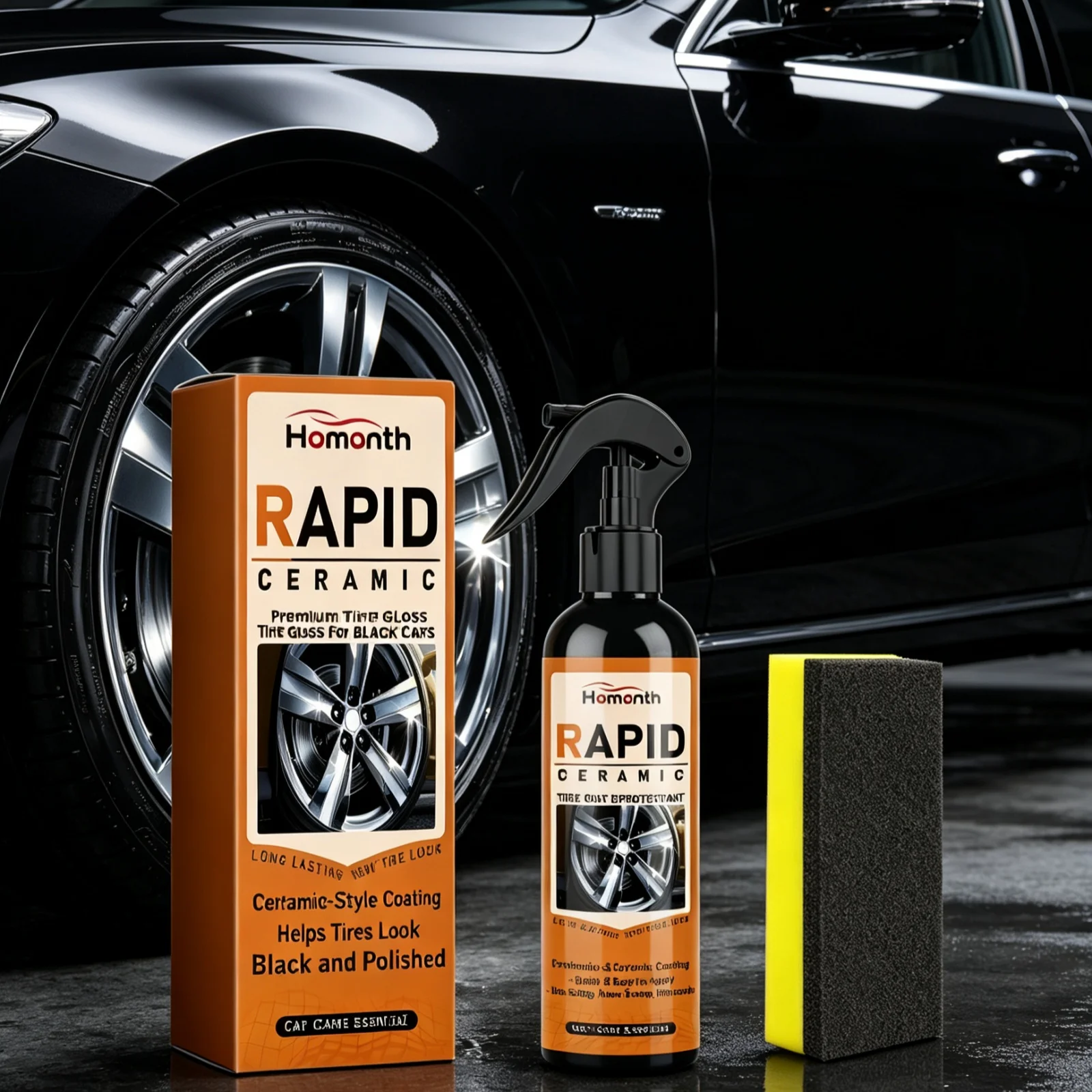 Car Tire Coating Agent Quickly Dissolve Rust Stains Inhibit Oxidation Metal Parts Renew Maintenance Auto Wheel Hub Cleaner Spray