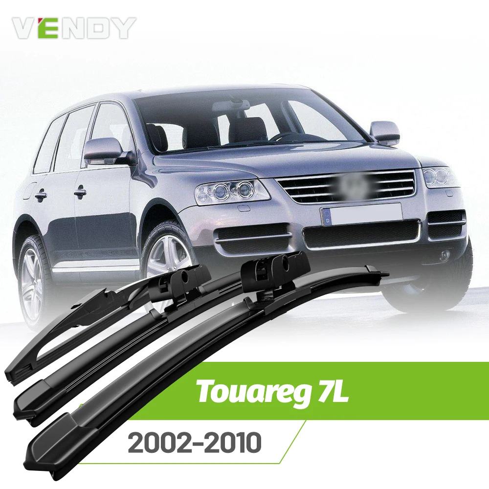 

Front & Rear Wiper Blades Set For VW Touareg 7L 2002-2010 Windshield Windscreen Window Rain Brushes 26"+26"+14"