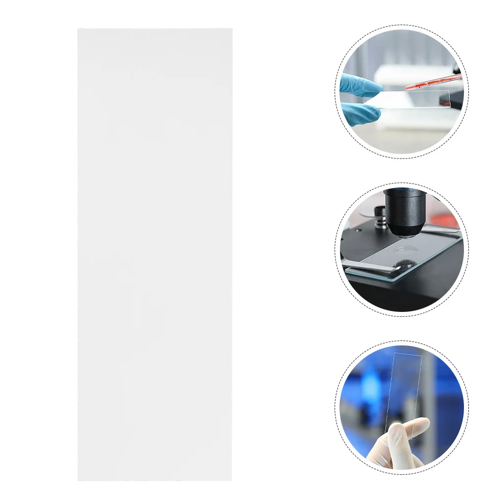 

50 Pcs Microscope Accessories Slide Lab Slides Laboratory Glass Portable Kit