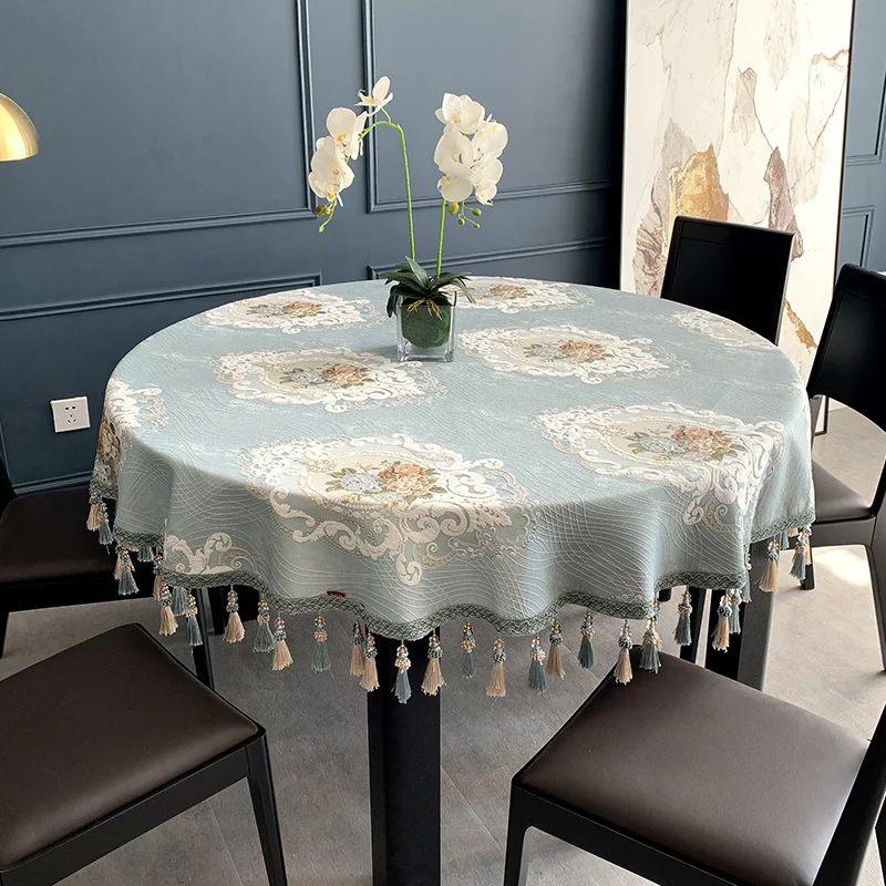 

Chinese -style table cloth Xuenier dining table cloth coffee table art light luxury cover European -style rectangular round tabl