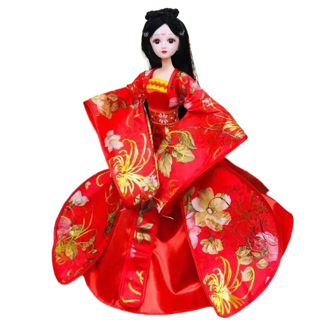 Traditional Chinese Ancient Beauty Clothes For Barbie Doll Dress Princess Evening Party Gown Wedding Costume Playhouse Toys 1/6