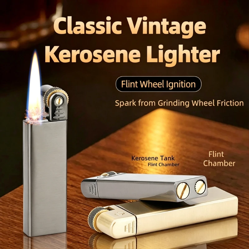 Long Slender Stylish Lighter, Sleek Slim‑Profile Creative Smoking Tool, Easy‑to‑Carry Metallic Igniter, Modern Trendy Accessory