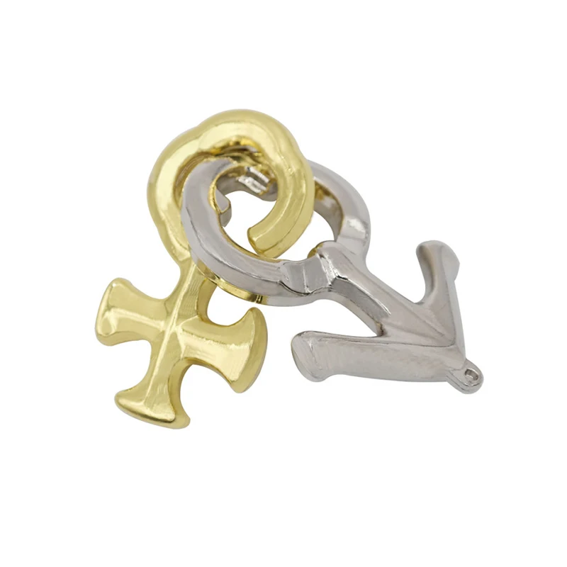 Brain Teaser Puzzles aus gegossenem Metall, Geist IQ, Logiktest, Entwirrung, Entsperren, Interlock-Spiel, Lernspielzeug für Kinder und Erwachsene