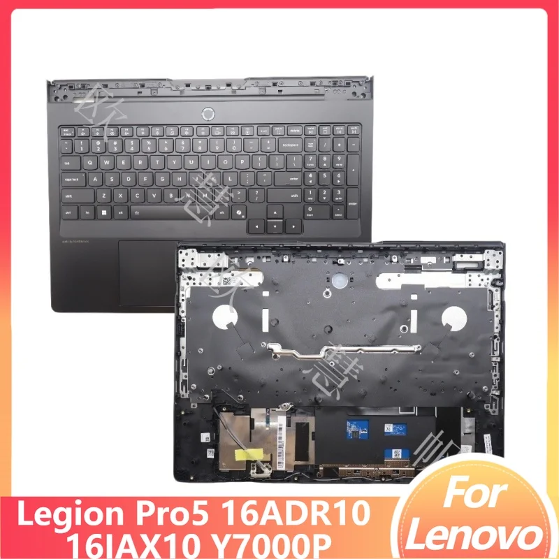 

M New for Lenovo Legion Pro5 16ADR10 16IAX10 Y7000P 2025 Laptop Palmrest Upper Cover with RGB US Backlight Keyboard