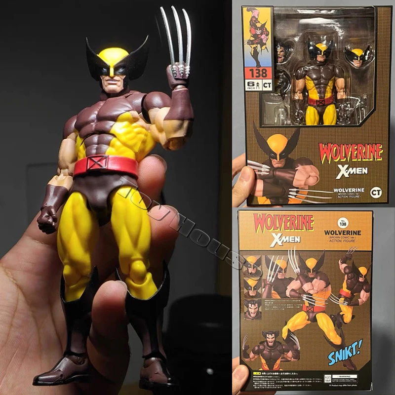 In Stock Ct Toys Wolverine Deadpool Anime Figure Mafex 138 Deadpool 3 Movie Action Figure Figurine Model Statue Collection Toys