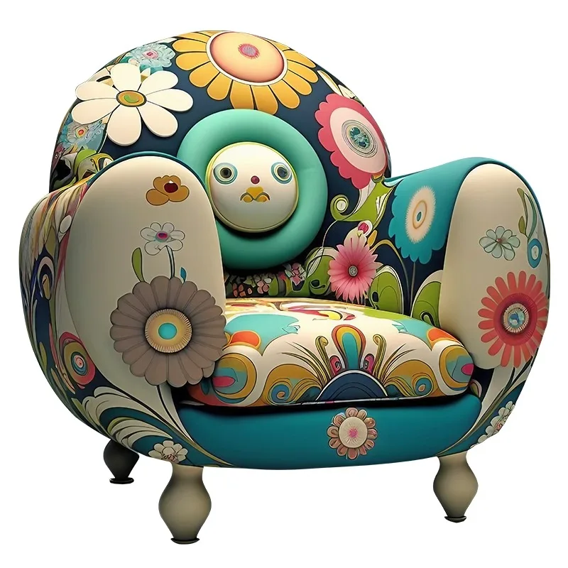 

Original Design Art Painted Fabric Leisure Chair Italian Postmodern Furniture International Pavilion