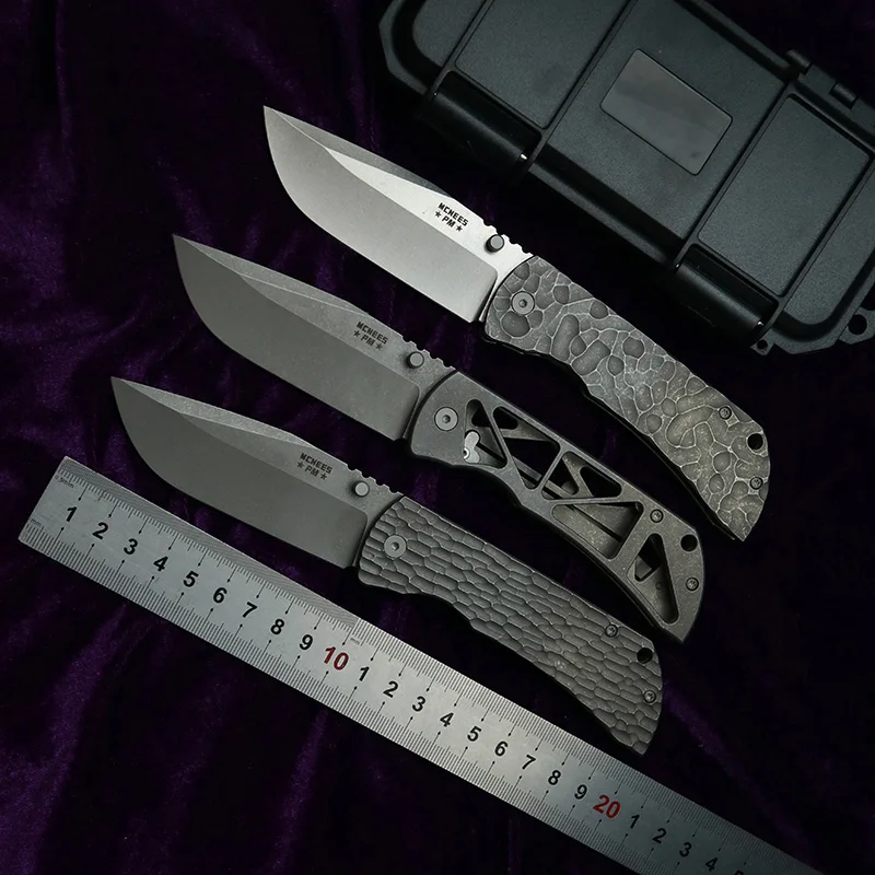 LEMIFSHE Made 3.5 Mac2 Titanium Handle 154cm Mark MagnaCut Logo Ceramic Bearings Fishing Camping Outdoor EDC Tool Utility Knife