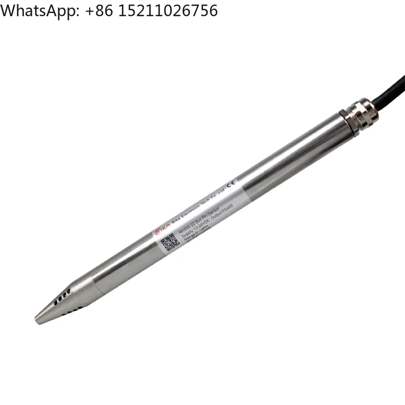 RIKA RK500-22 4-20mA RS485 Output Online Soil PH Meter PH Sensor Transmitter for Soil PH Measurement