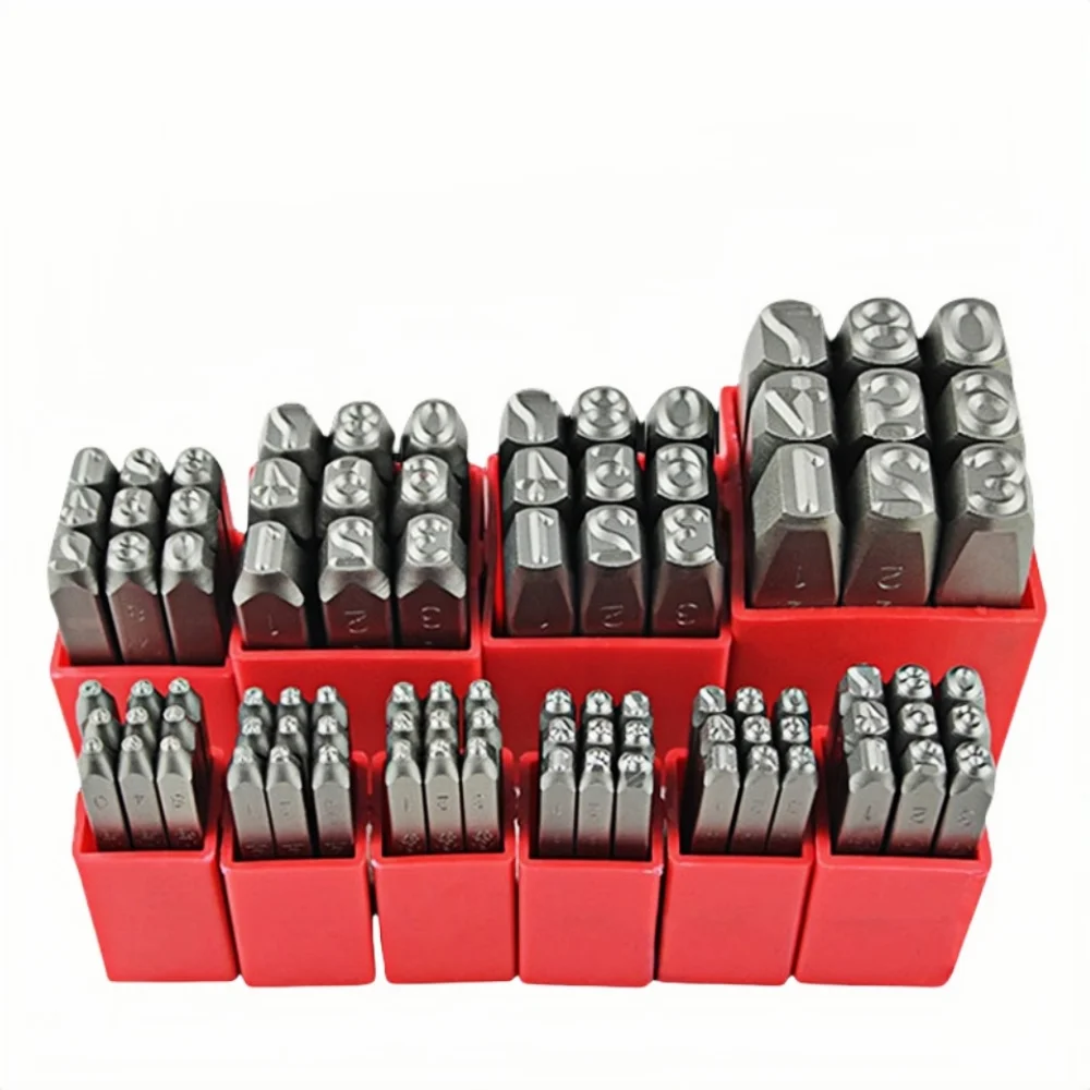 Heavy Duty Metal Stamping kit Punch Tool Number 1.5mm-12mm Alphabet Stamps Tools DIY Jewelry Gold Silver Metal wood