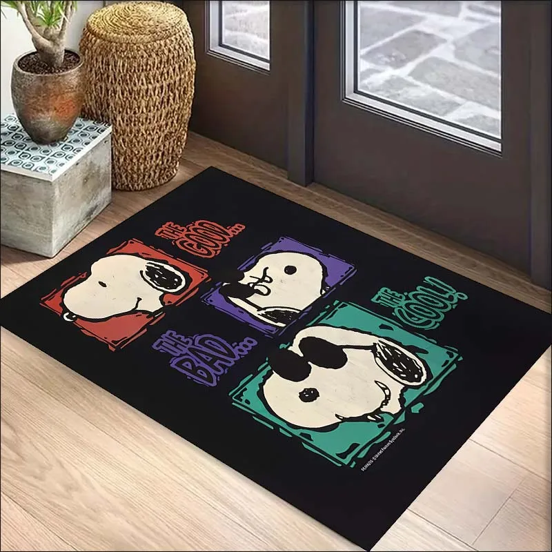 Cartoon Snoopy Printed Carpet for Living Room and Bedroom Large Area Soft and Comfortable Room Decoration Carpet Exquisite Gift