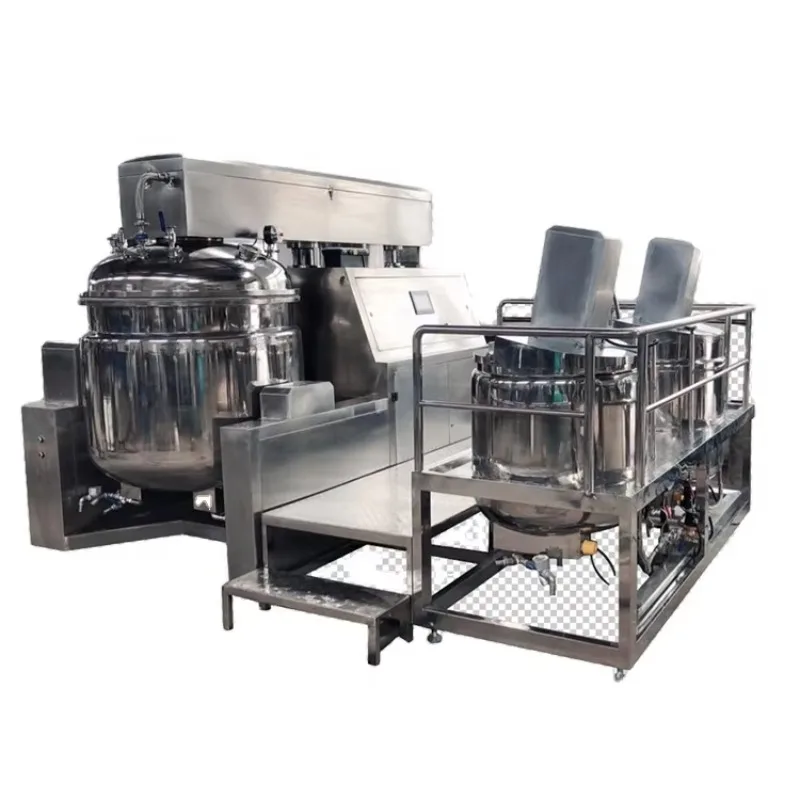 Hydraulic Lifting Vacuum Homogenizing Mixer for Cosmetics Cream Emulsifying Machine Custom