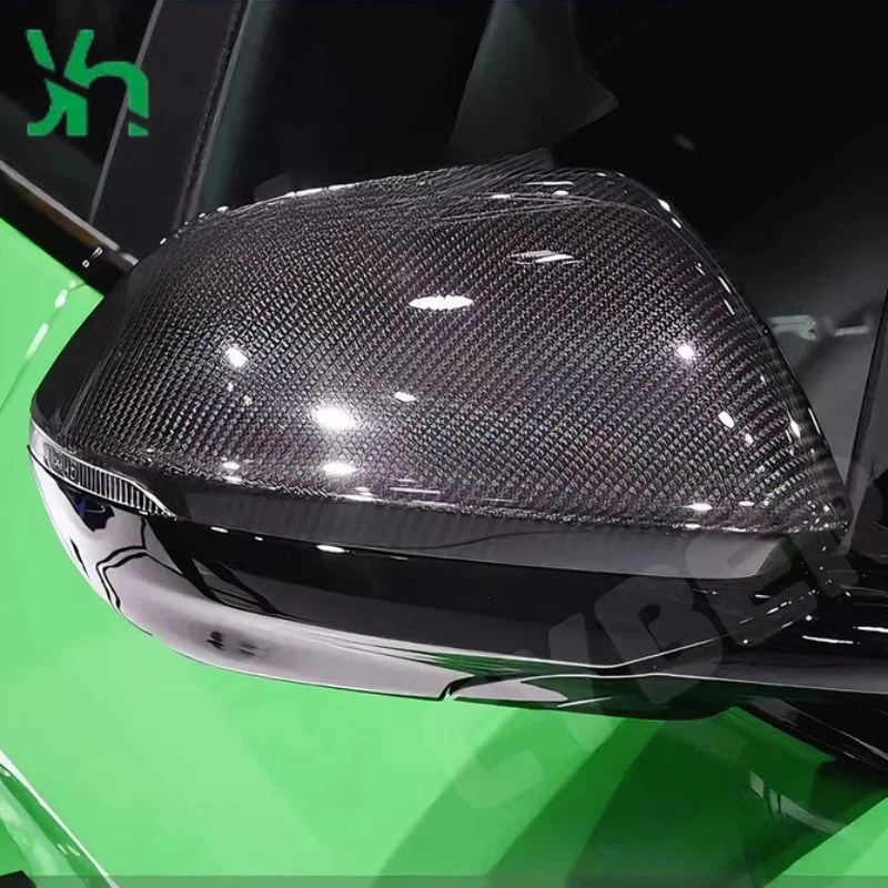 لامبورغيني أوروس أودي Q8 RS Q8 2018 اكسسوارات مرآة الرؤية الخلفية الخارجية ألياف الكربون الحقيقية غطاء مرآة الرؤية الخلفية