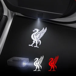 1/2PCS Liverpool Liver Bird Car Door Welcome Lights Laser Projector Logo Wireless Sensing For Fiat Volvo Opel Ford Kia Dacia