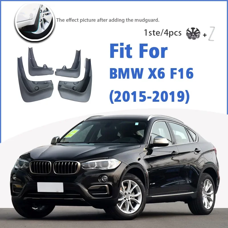 

Mudguard For BMW X6 F16 2015 2016 2017 2018 2019 Front Rear Mudflaps Mudguards Car Accessories Auto Styline Splash Guard Fender