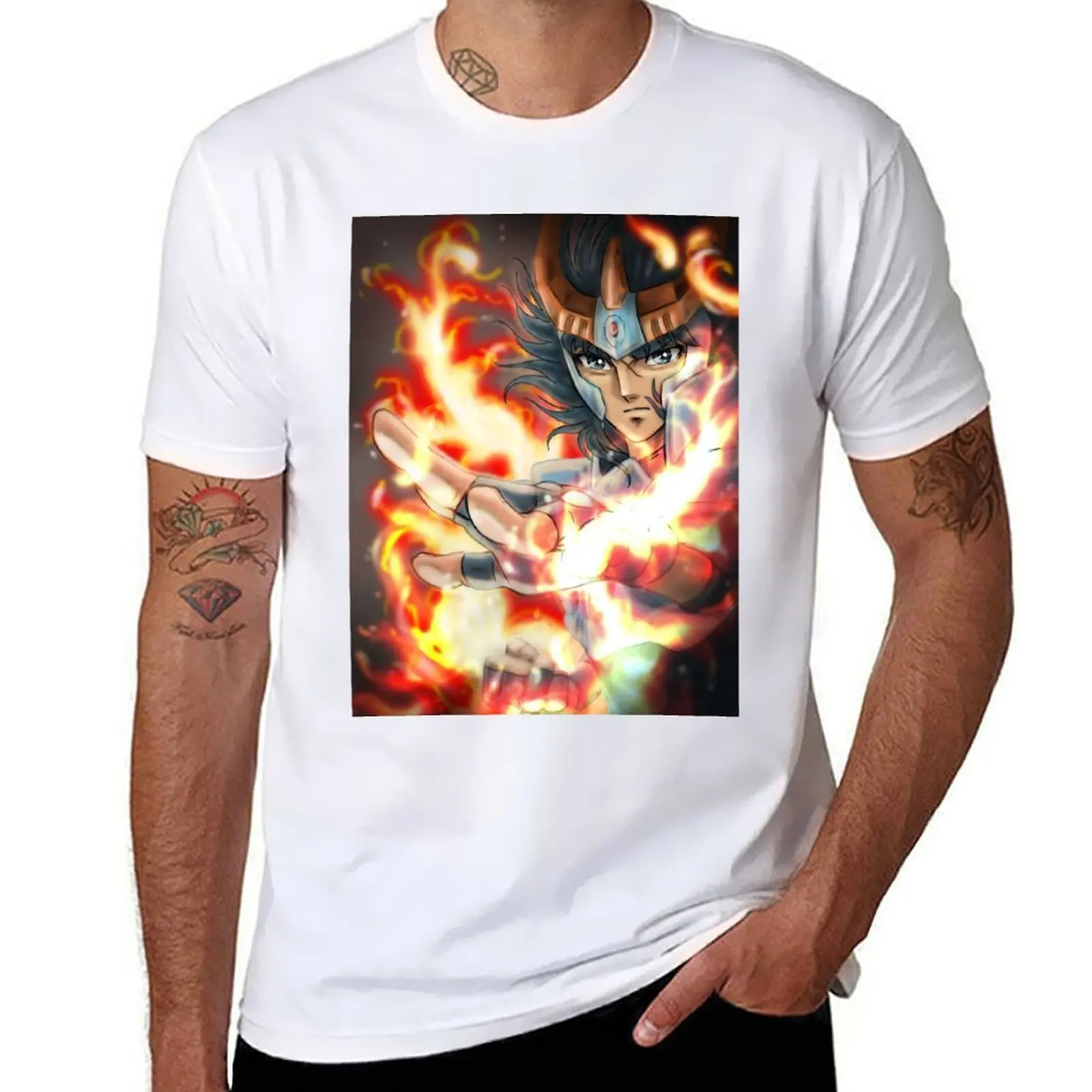 

Phoenix Ikki Zodiac Knight T-Shirt man t shirt cotton graphic t shirts for man T-Shirt