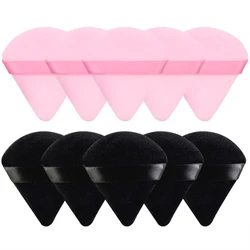 Kekelala 10Pcs Triangle Powder Puff Wet Dry Use For Loose Powder Liquid Cosmetic Soft Plush Powder Puff Makeup Foundation