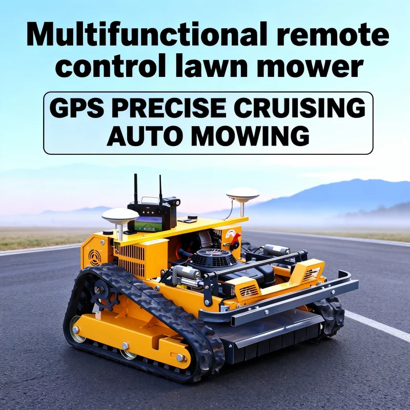 

Индивидуальная самоходная гусеничная газонокосилка-робот-газонокосилка с GPS Smart Zero Rotation, садовый инструмент с дистанционным управлением и резиновыми направляющими